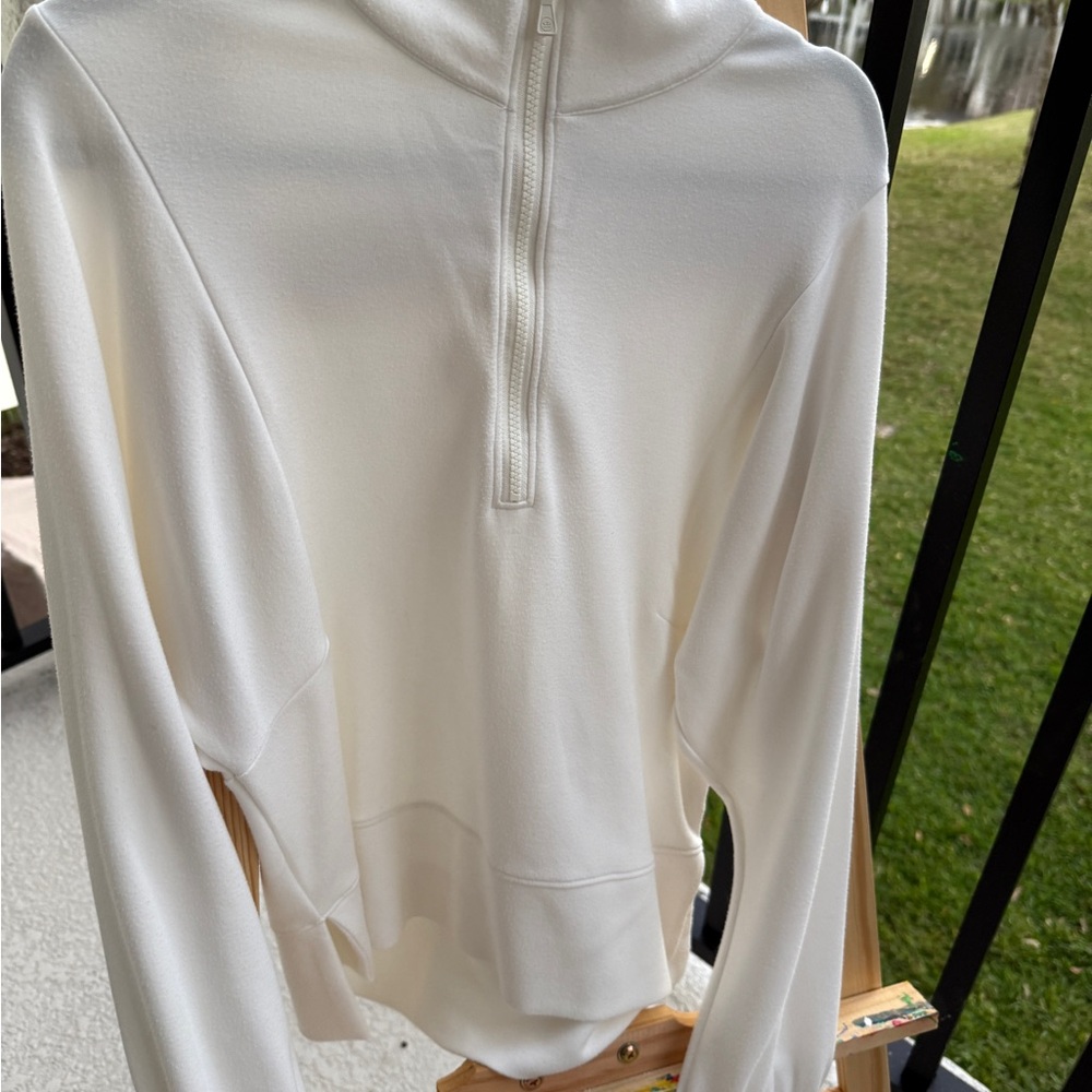 White Peter Millar Quarter-Zip Pullover - image 2